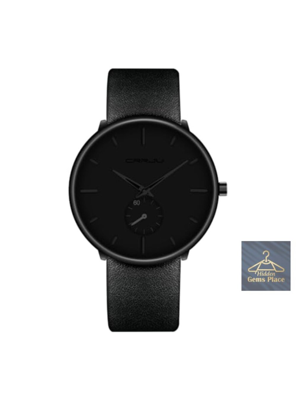 Ultra-Thin Minimalist Leather Band Quartz Wrist Watch Dress Casual